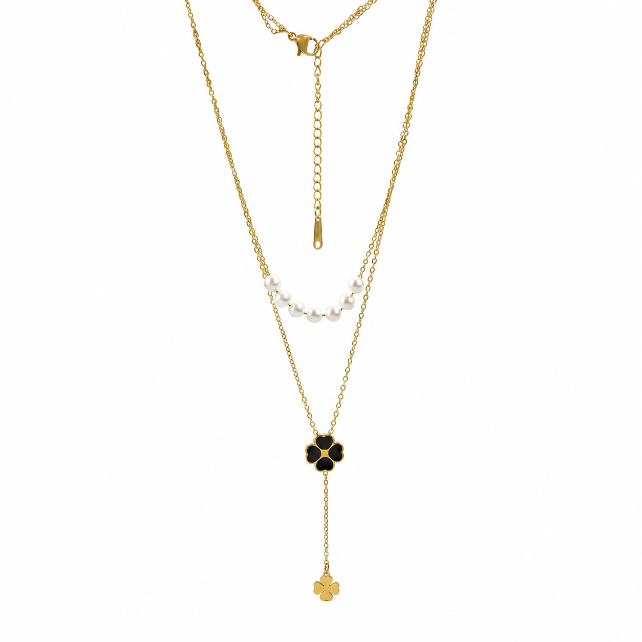 Pearl Bloom Layered Necklace
