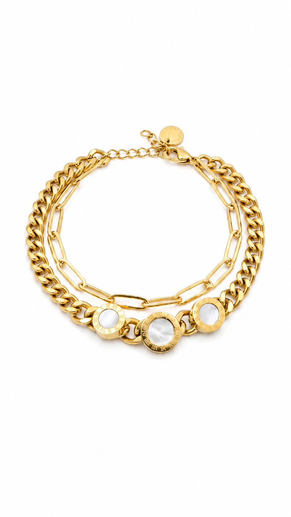 Pusha Duo Chain Bracelet For Women