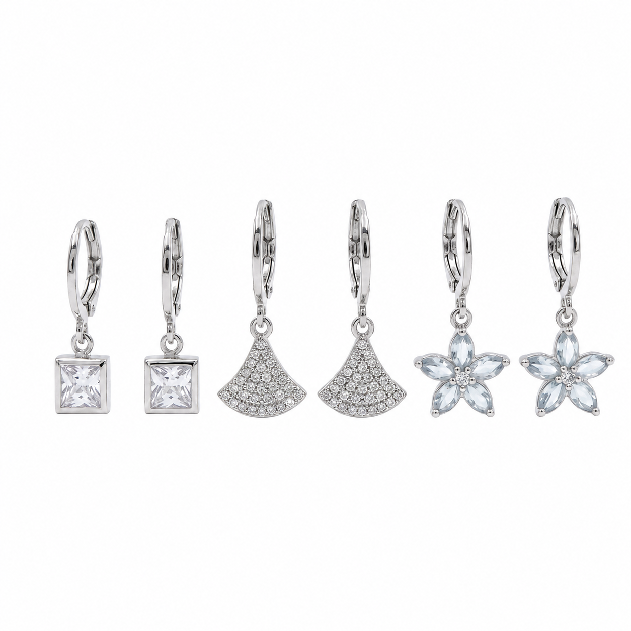 CharmMuse Silver Hoops