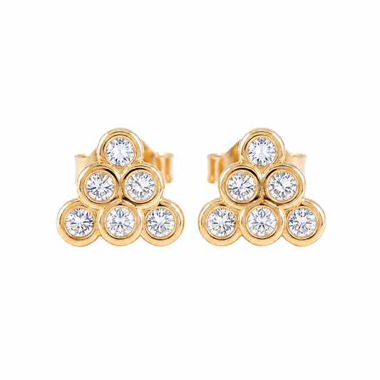 Crystal Cluster Stud