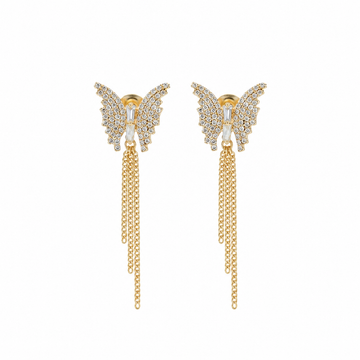 Flutter Elegance Butterfly Dangle Earrings