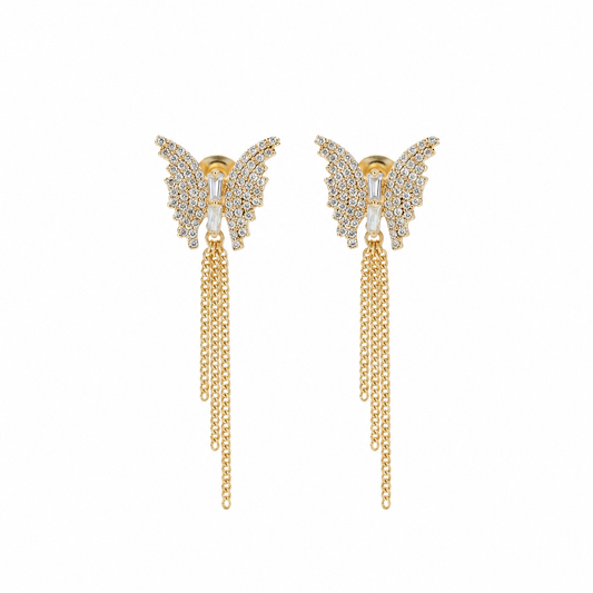 Flutter Elegance Butterfly Dangle Earrings