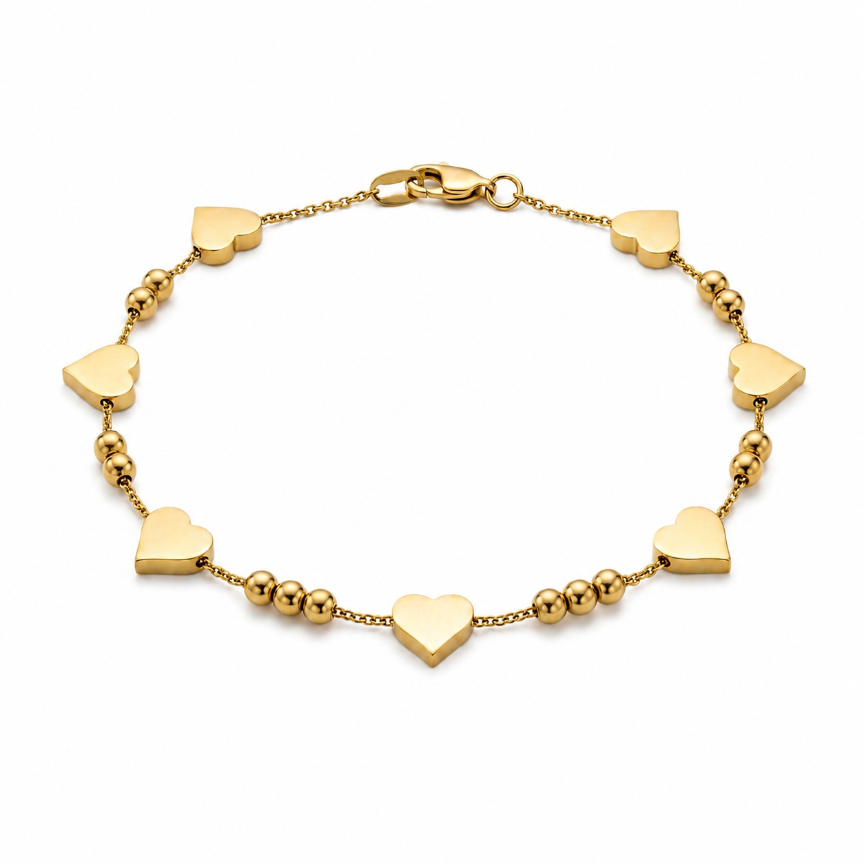 Golden Heartbeat Bracelet