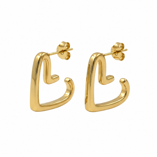 Golden Heartbeat Hoops