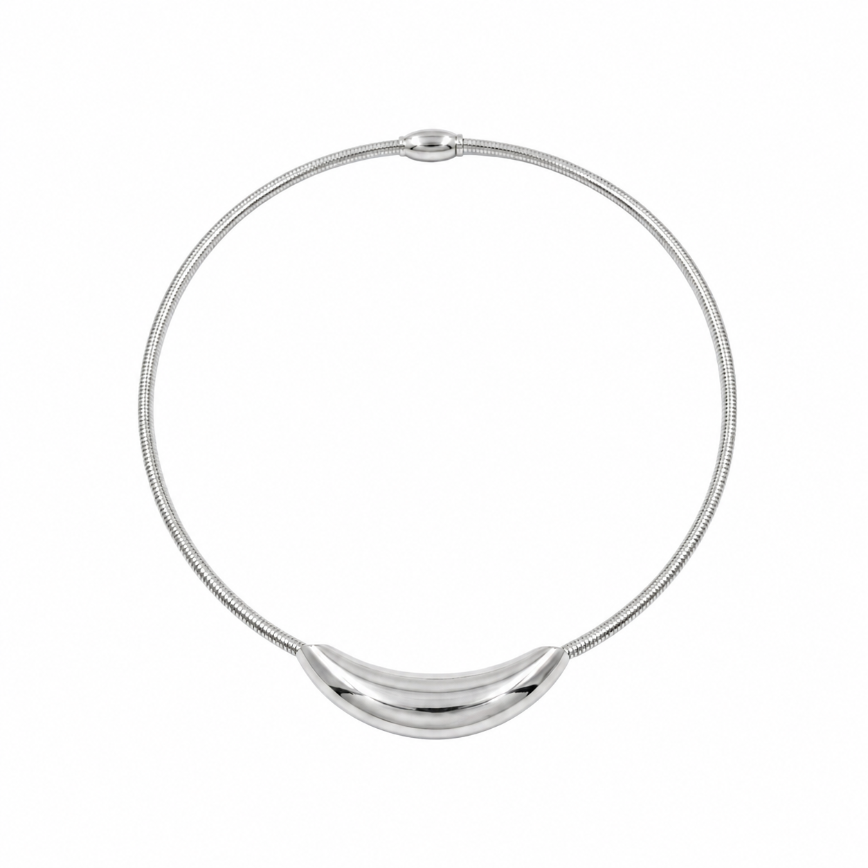 Silver Capsule Choker