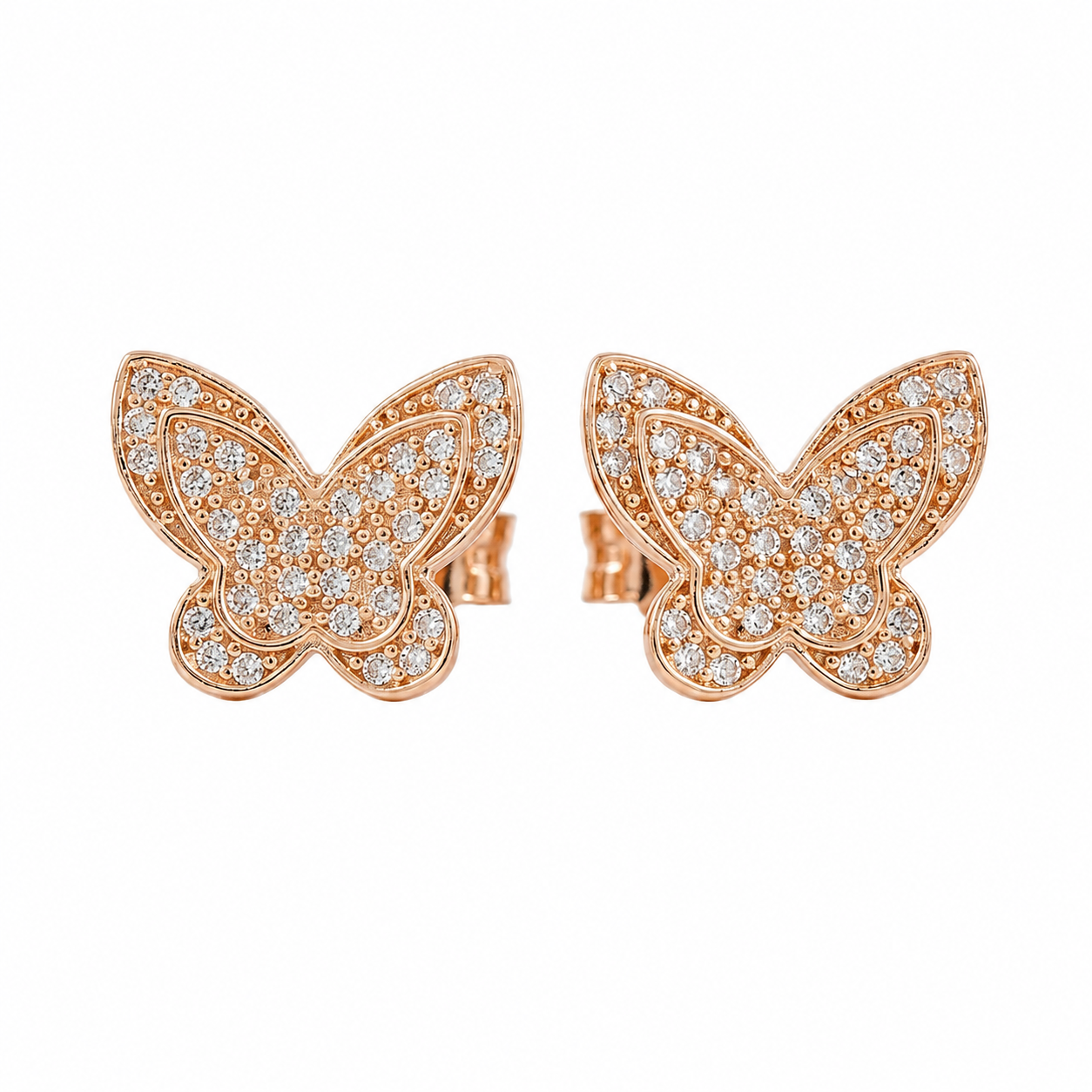 Sparkling Butterfly Stud