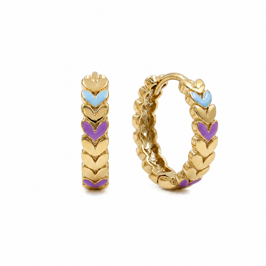 Tri-Color Leaf Hoop