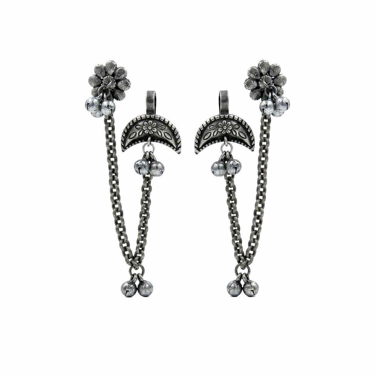 Veer Nakhre Ear Chain Cuffs