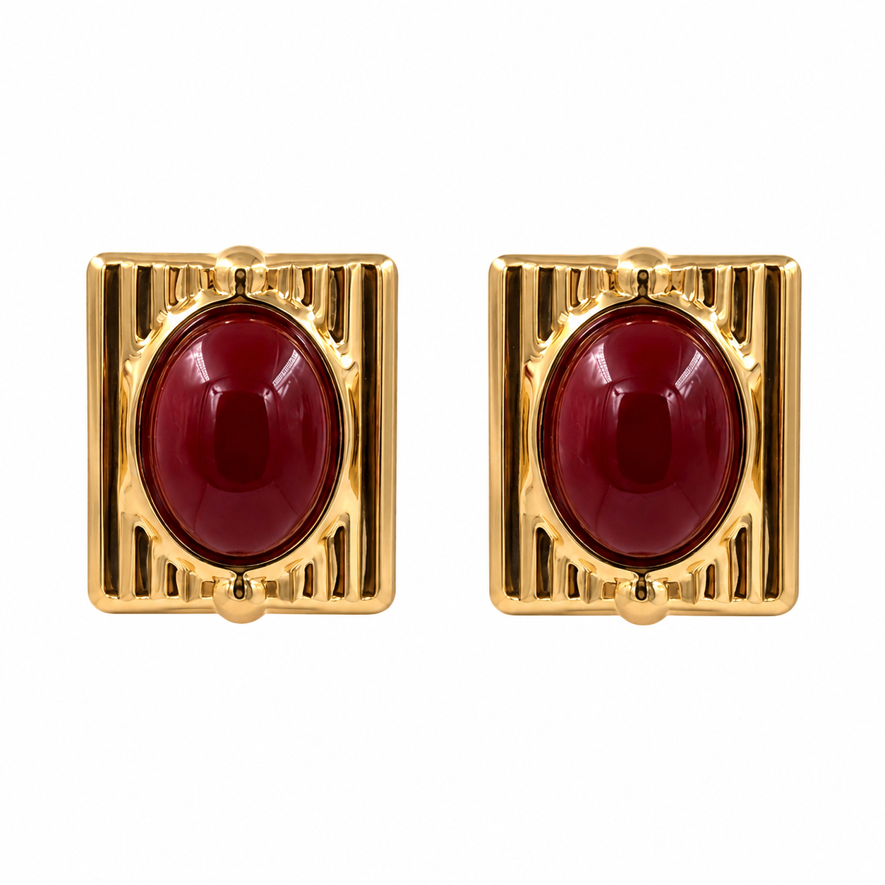 Velvet Ruby Statement Studs