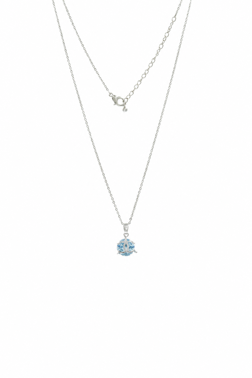 Ocean Orb Silver Necklace