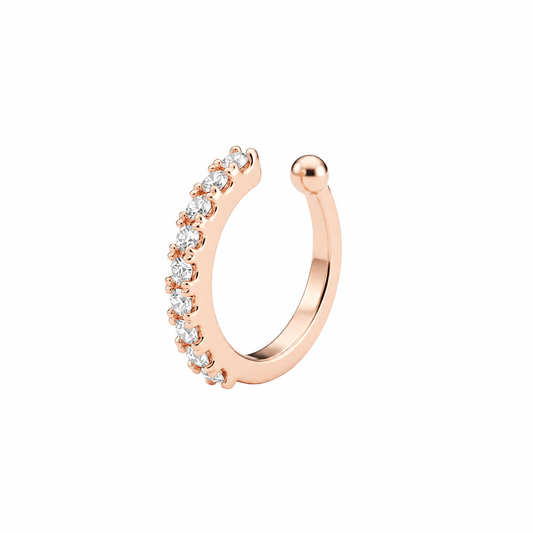 Pusha Stylish Rose Gold Sparkle Nose Pin