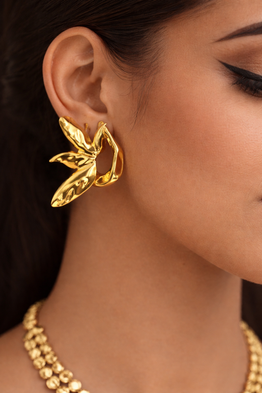 Royal Galaxy Gold Earrings