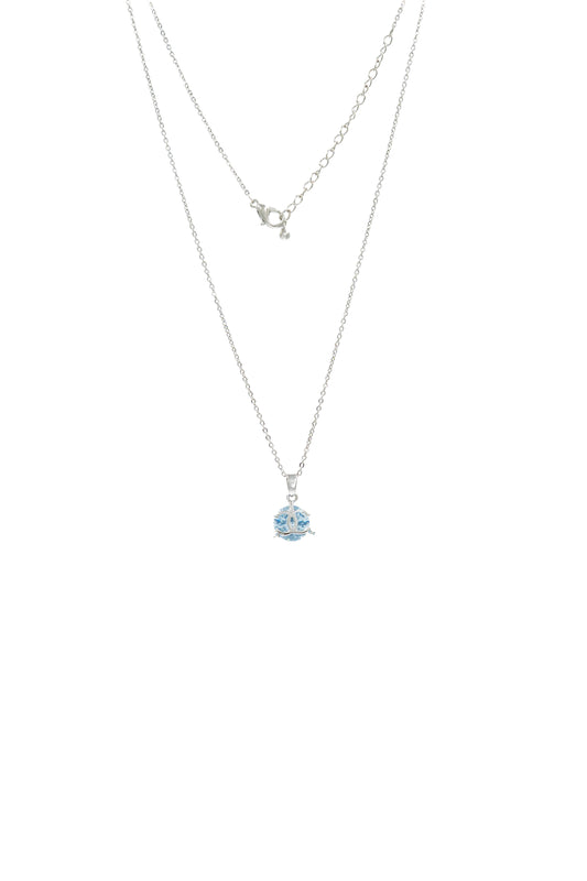 Ocean Orb Silver Necklace