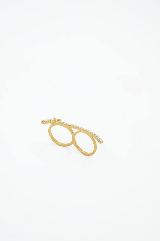 Blade Line Double Ring