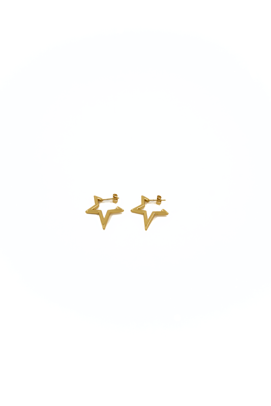 Star Gold Hoop