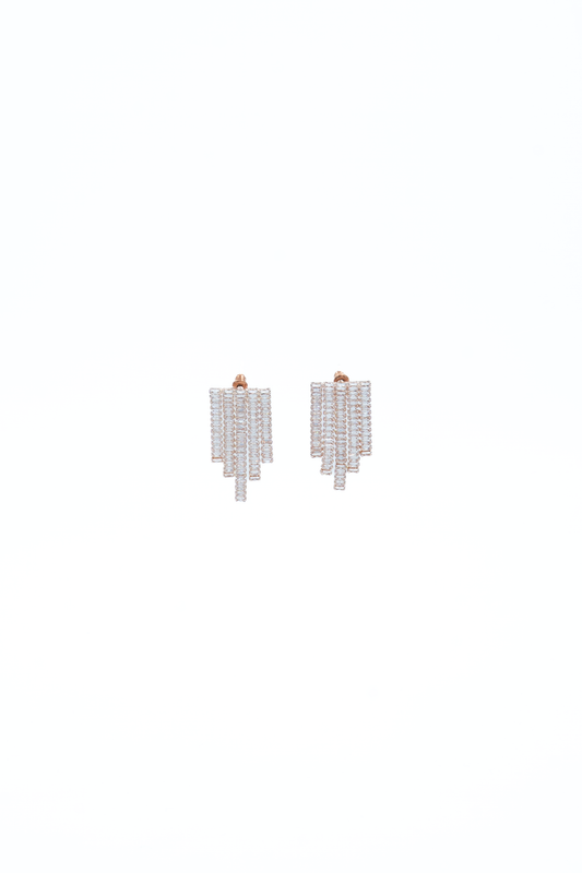 Rhinestone Waterfall Earrings