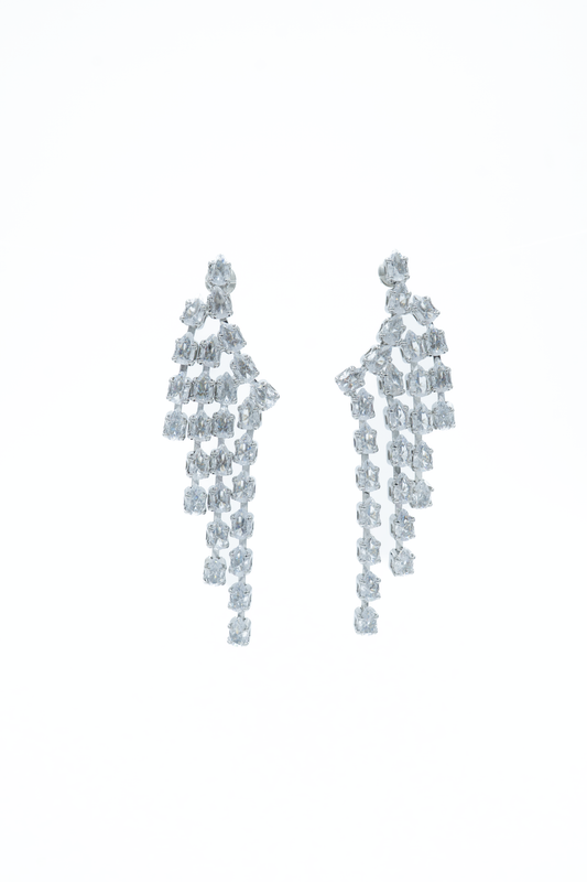 Crystal Tassel Drop Earring
