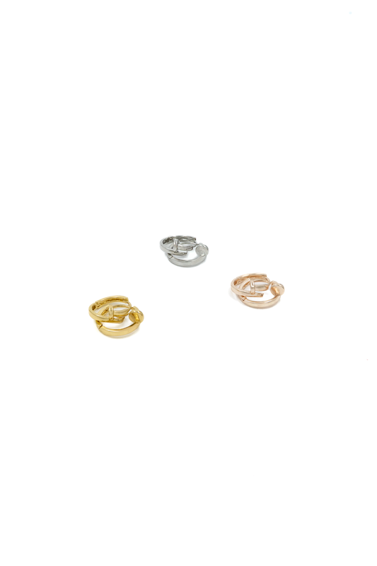 Amora Heart Huggie Hoops
