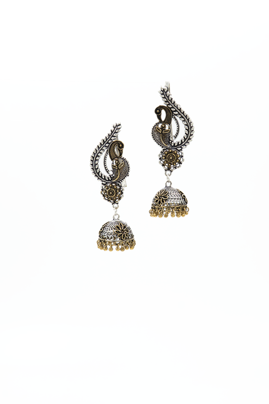 Mayura Temple Jhumkas