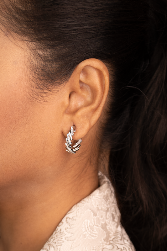 Golden Radiance Crawler Earrings