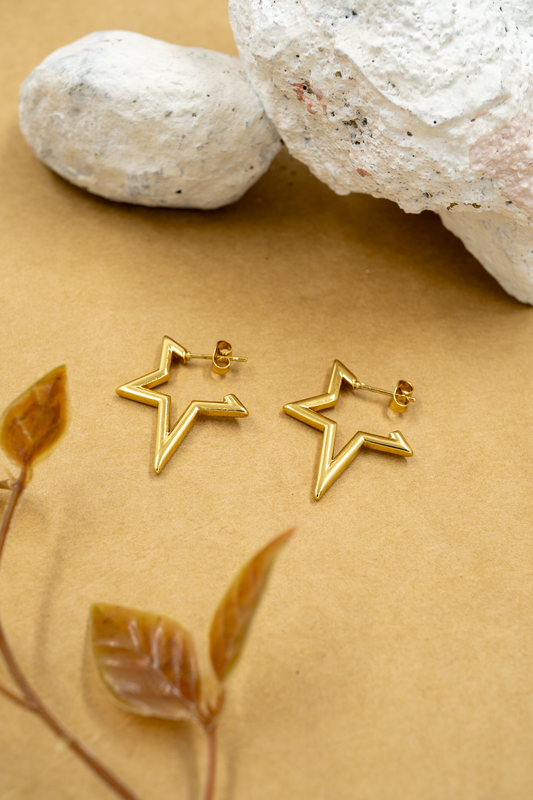 Star Gold Hoop - photo 2