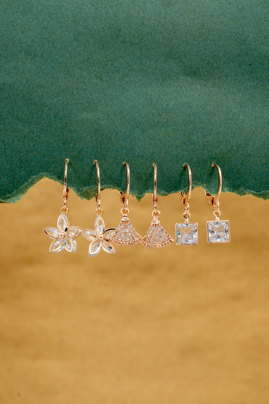 CharmMuse Silver Hoops