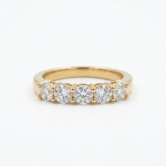 Classic Solitaire Pavé Ring