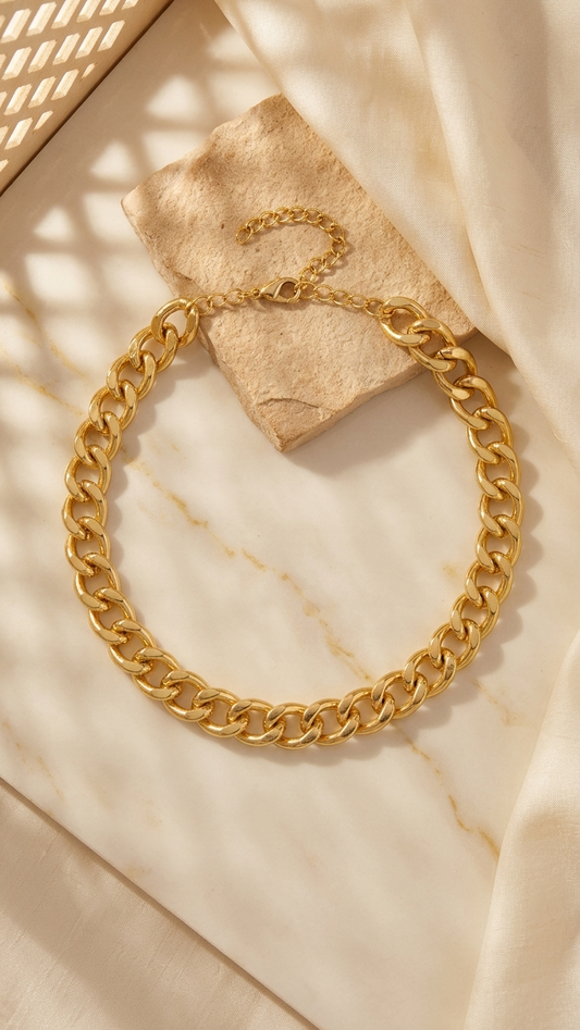 Bold Gold Chain Link Anklet