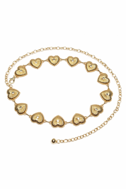 Gold-Plated Floral Disc Waist Belt (Kamarband)