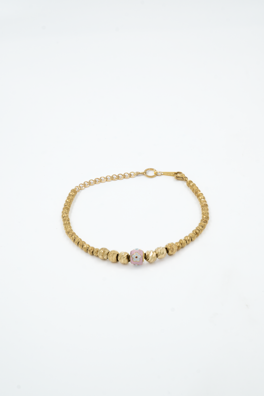 Pink Bloom Charm Bracelet for women stylish