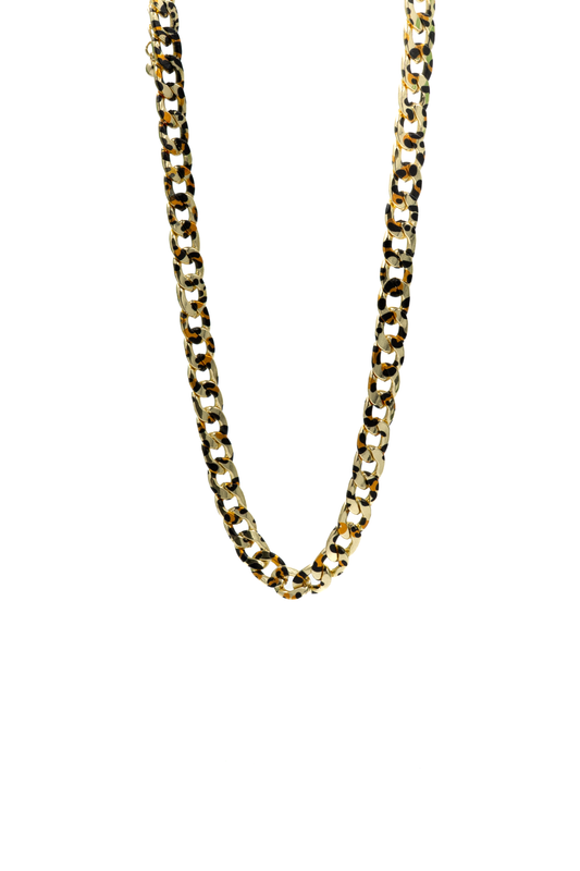 Tortoiseshell Curb Chain Necklace