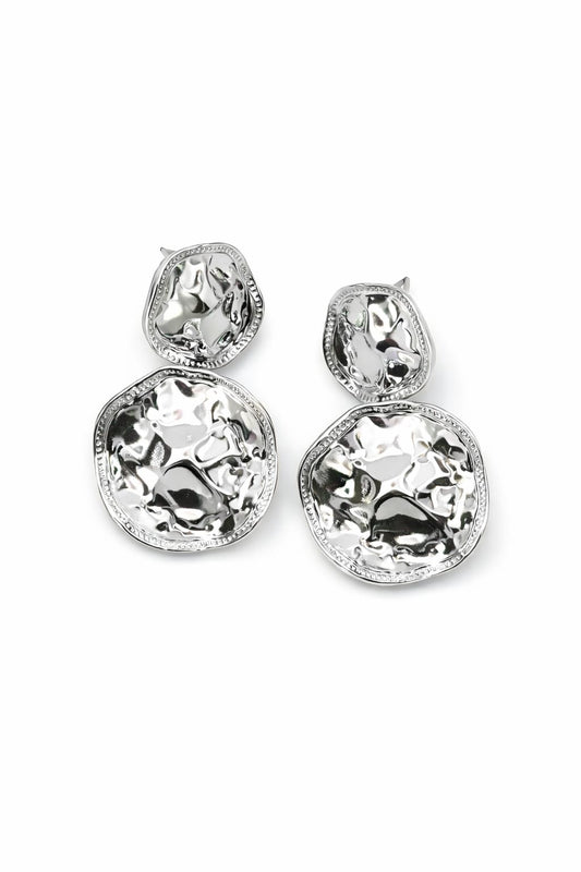 Bold Sculpted Silver Studs