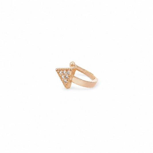 Twinkle Triangle Rose Gold Nose Pin