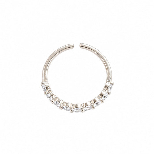Elegant Open CZ Finger Ring