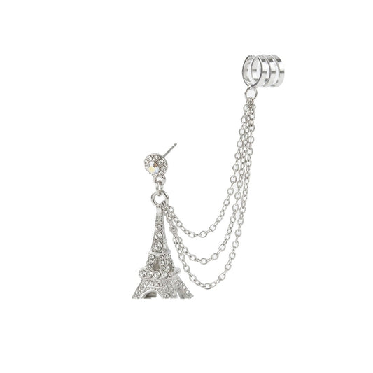 Eiffel Tower Chain Ear Cuff