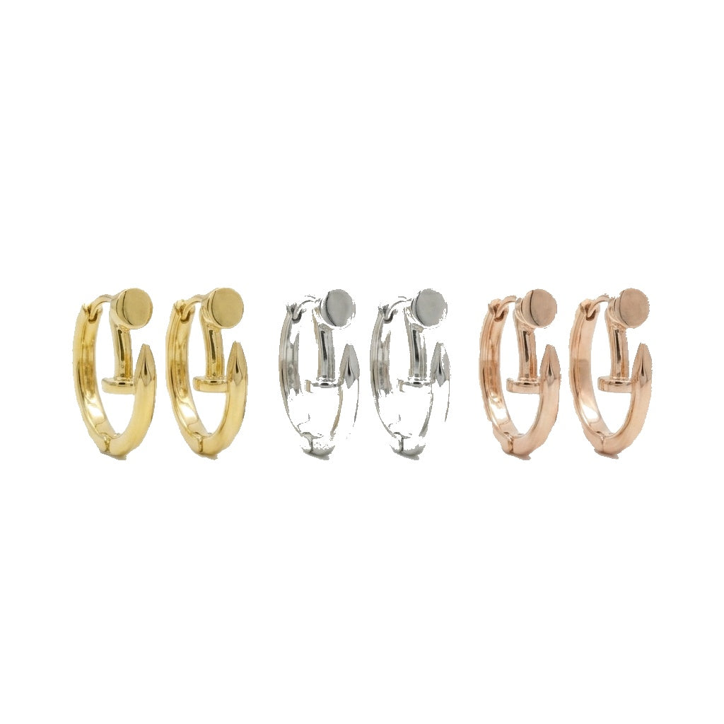 Amora Heart Huggie Hoops