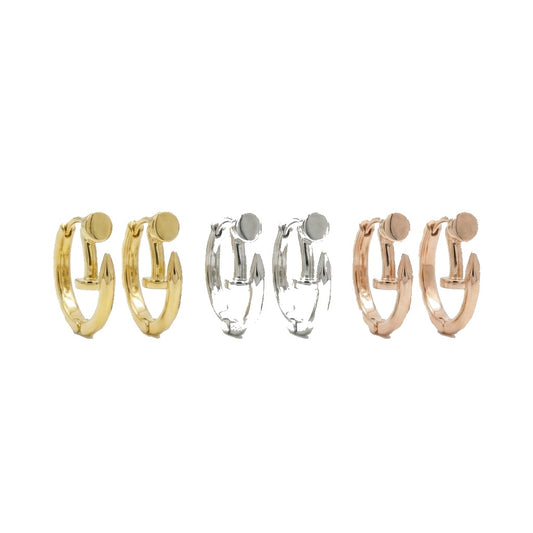 Amora Heart Huggie Hoops