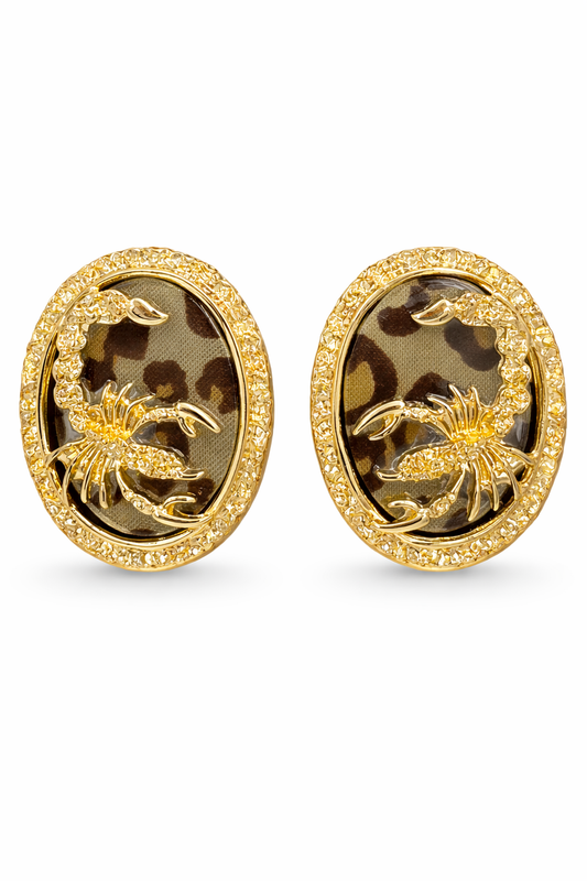 Wild Luxe Oval Studs