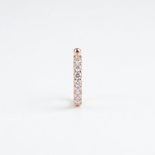 Pusha Stylish Rose Gold Sparkle Nose Pin
