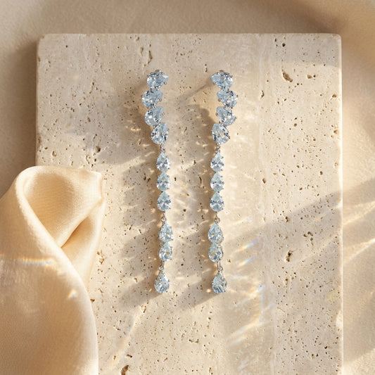 Icy Elegance Drop Earrings