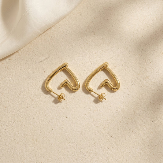 Golden Heartbeat Hoops
