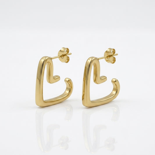 Golden Heartbeat Hoops