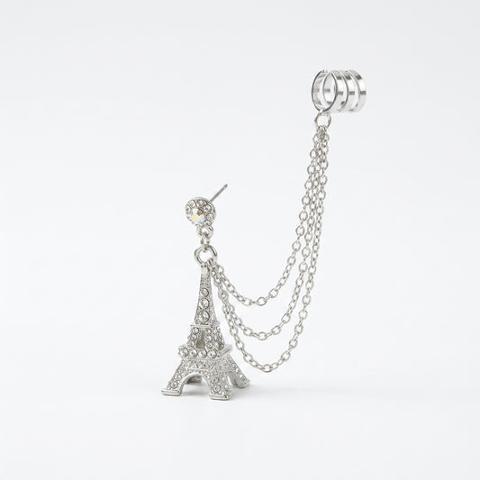 Eiffel Tower Chain Ear Cuff