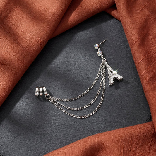 Eiffel Tower Chain Ear Cuff