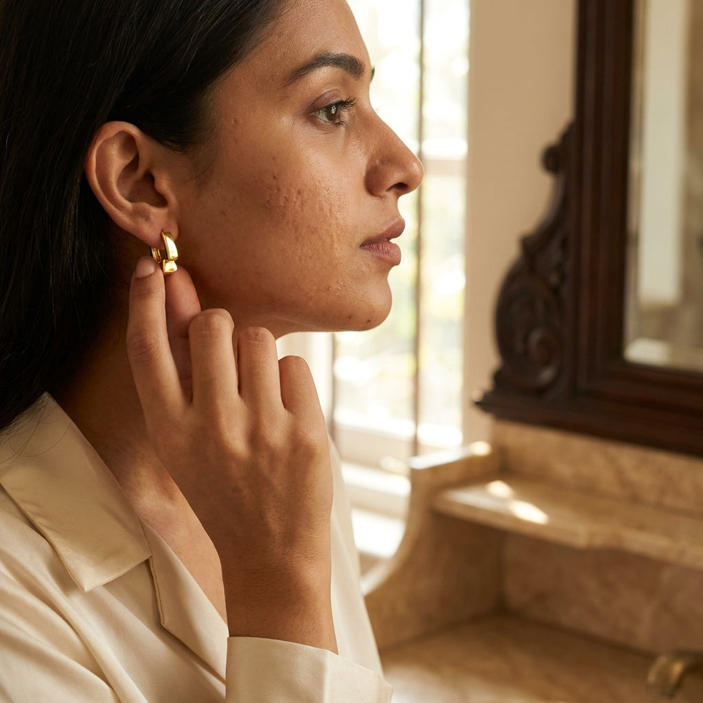 Aurum Curve Huggie Earrings - photo 4