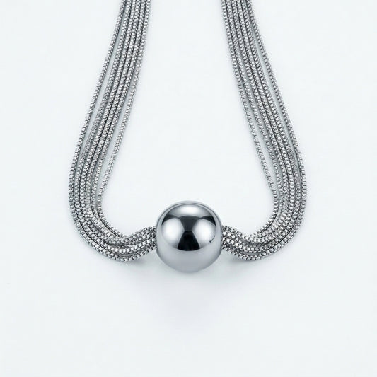Orbit Luxe Sphere Pendant Necklace