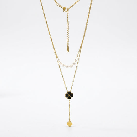 Pearl Bloom Layered Necklace