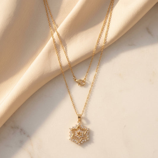Radiant Starburst Pendant Necklace