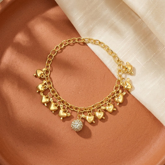 Gold Charm Bracelet