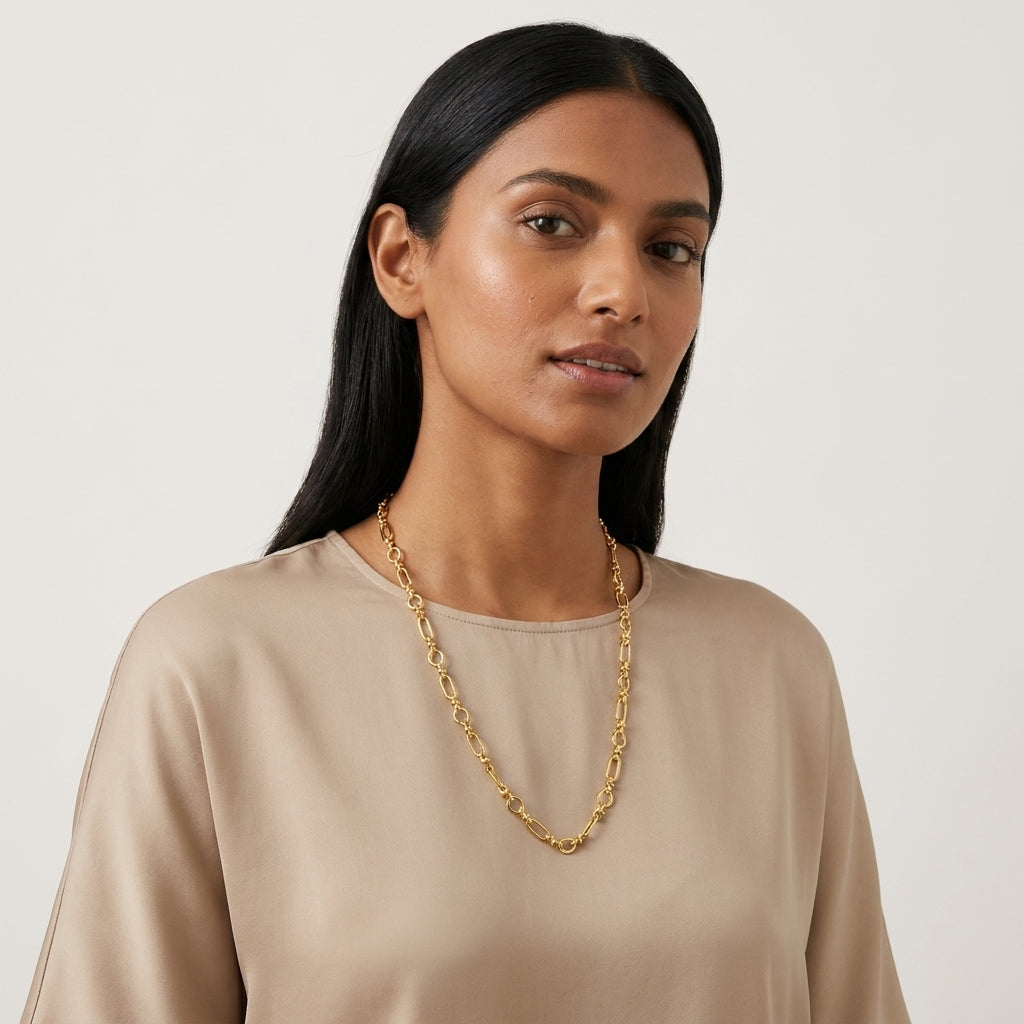Golden Link Luxe Necklace - photo 4